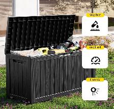 PatioZen 75-Gallon Outdoor Storage Deck Box – Resin - Photo 4
