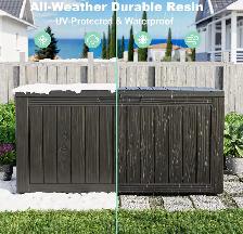 PatioZen 75-Gallon Outdoor Storage Deck Box – Resin - Photo 6