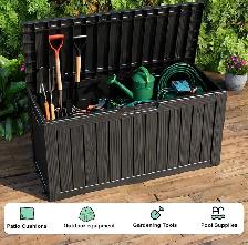 PatioZen 75-Gallon Outdoor Storage Deck Box – Resin - Photo 7