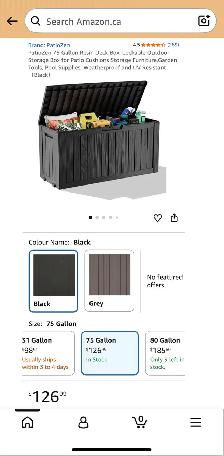 PatioZen 75-Gallon Outdoor Storage Deck Box – Resin - Photo 8