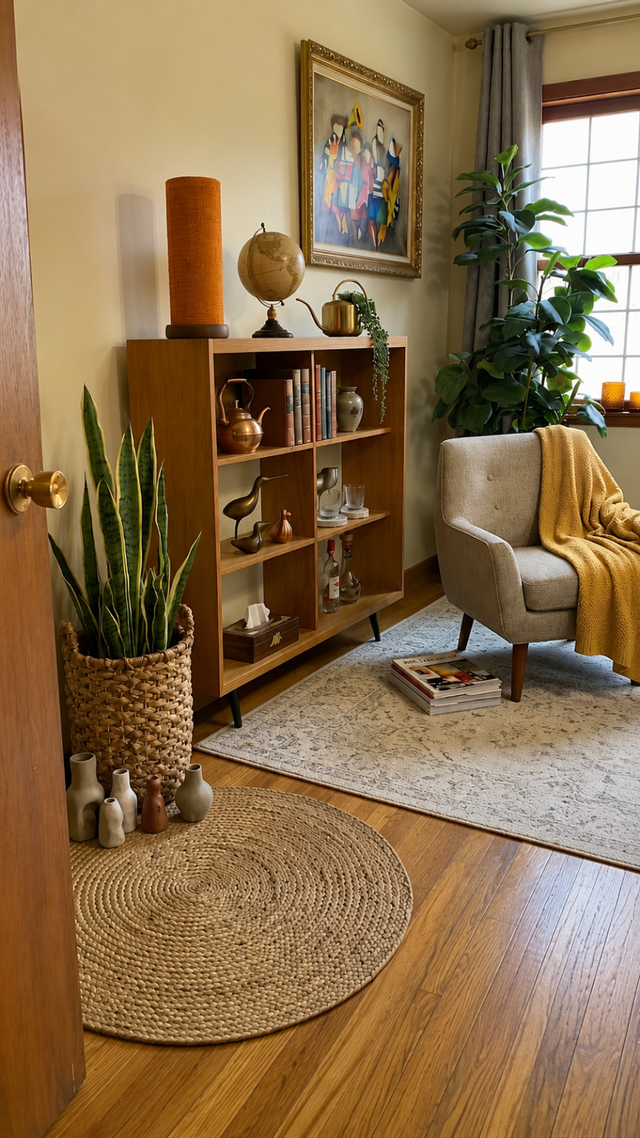 Mid century. Vitrine, buffet, bibliothèque. Lampe teak teck PAS - Photo 5