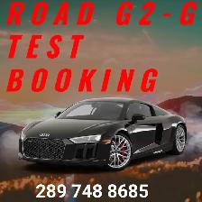 ROAD TEST EARLY(ASAP) G2/G BOOKING, DRIVING CLASSES