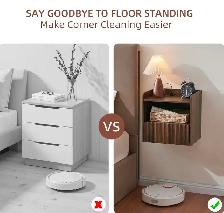 BuildHom Floating Wall-Mounted Nightstands – Walnut  (Set of 2) - Photo 5