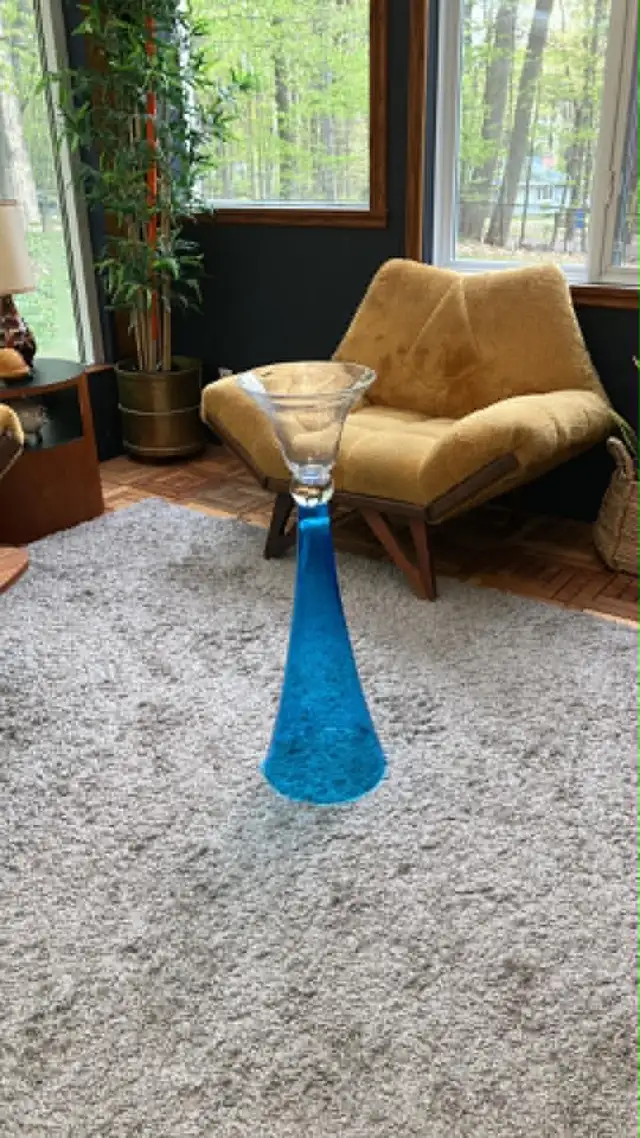 Grand vase en verre HOFLAND tall glass vase - Photo 2