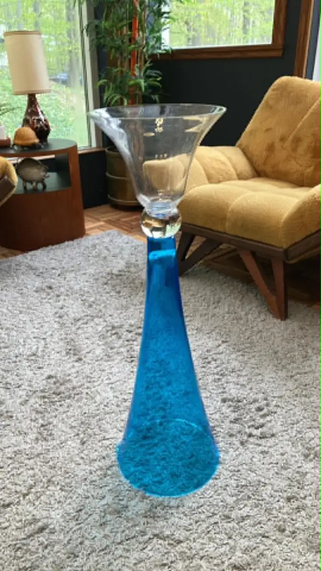 Grand vase en verre HOFLAND tall glass vase - Photo 3