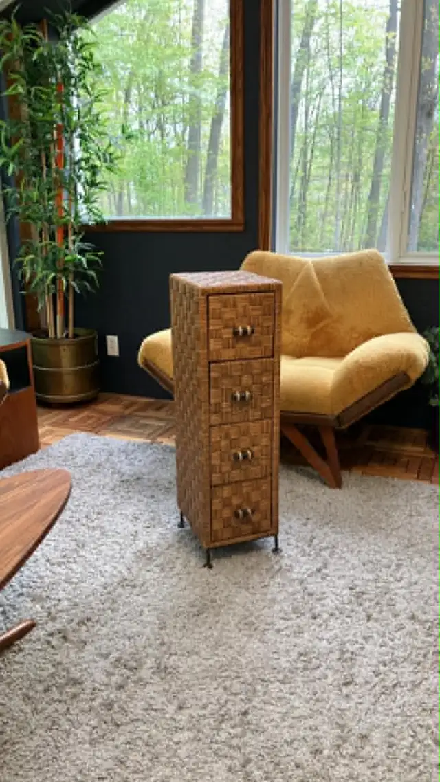 Commode / table de chevet / meuble rangement étroit 4 tiroirs, i