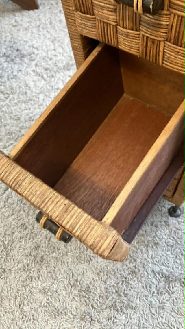 Commode / table de chevet / meuble rangement étroit 4 tiroirs, i - Photo 5