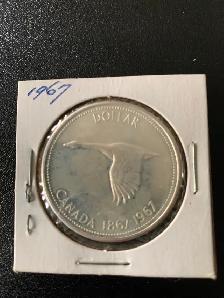 Canadian Silver Dollars 1965, 1966,1967, In excellent condition - Photo 3