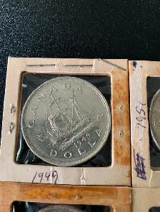 Canadian Silver Dollars 1949-1959 - Photo 2