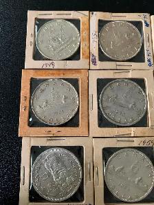 Canadian Silver Dollars 1949-1959 - Photo 8