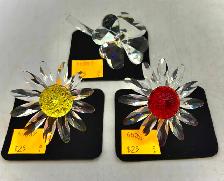 Swarovski Crystal Figurines: Marguerite Daisy & Flower, Clover..