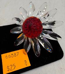 Swarovski Crystal Figurines: Marguerite Daisy & Flower, Clover.. - Photo 3