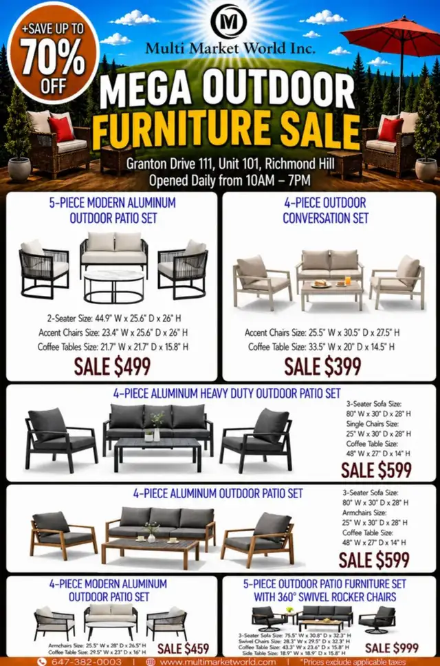 Outdoor Furniture Warehouse Sales - Photo 2