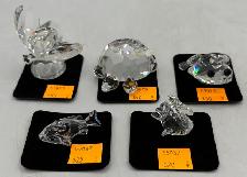 Swarovski Crystal Figurines: Turtle, Goldfish, Butterfly, ETC...