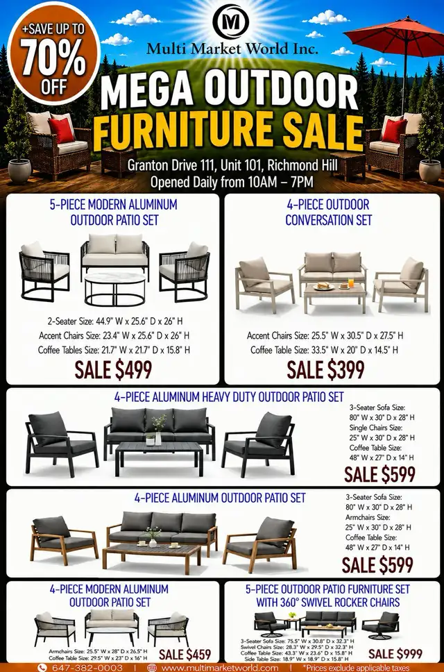 Mega Outdoor Furniture Summer Sale Up To 70% Off - Photo 2