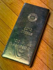 100 oz Royal Canadian Mint  9999 Silver Bar