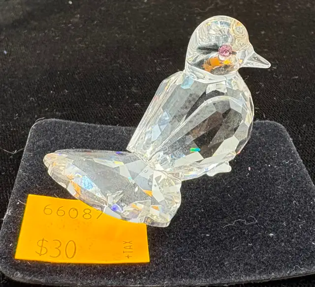 Swarovski Crystal Figurines: Swan, Fantail Dove, Roe Deer, ETC.. - Photo 3