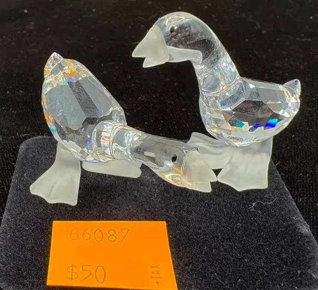 Swarovski Crystal Figurines: Swan, Fantail Dove, Roe Deer, ETC.. - Photo 7