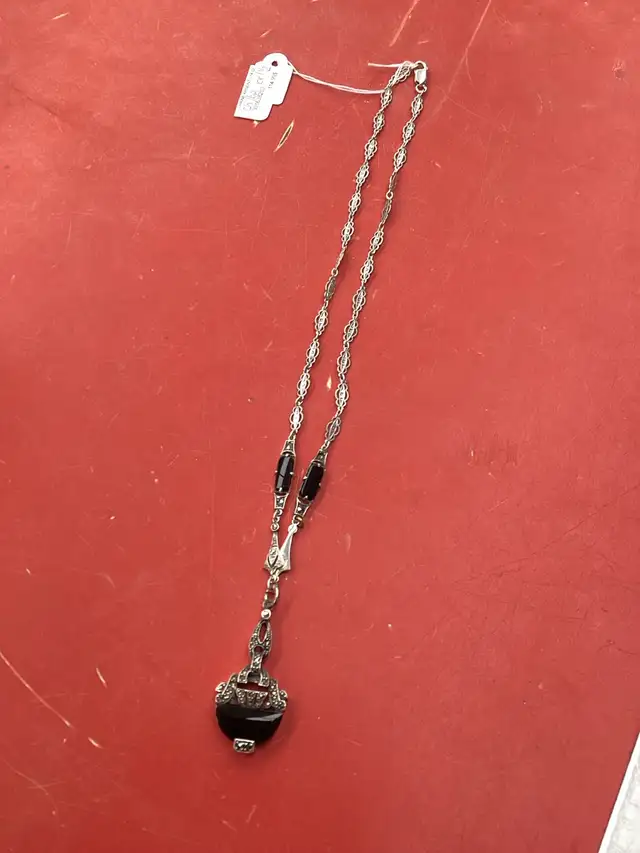 chaîne en argent maille ovales - Photo 2