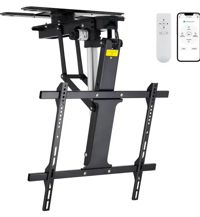 TOPSKY Motorized Ceiling TV Mount – Remote & App Controlled