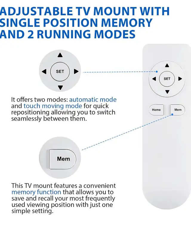 TOPSKY Motorized Ceiling TV Mount – Remote & App Controlled - Photo 5