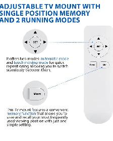 TOPSKY Motorized Ceiling TV Mount – Remote & App Controlled - Photo 5