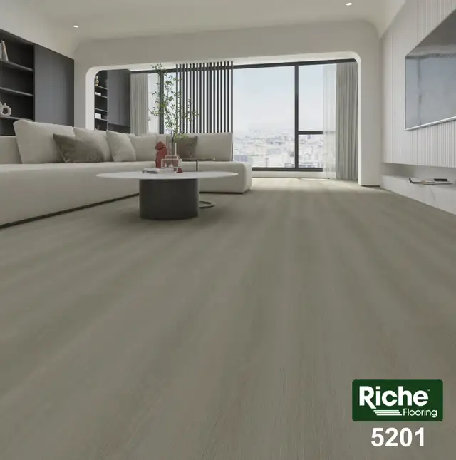 Sale $1.74/sqft Riche 6.5mm Vinyl Plank Flooring | Pewter Grey - Photo 2