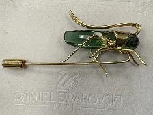 Swarovski Paradise Bugs: Aptera Grasshopper Crystal Pin - Photo 2