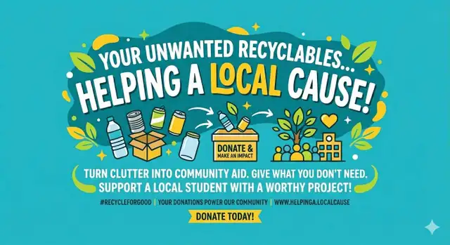 DRAG OUT RECYCLABLES! FOR A GOOD CAUSE!