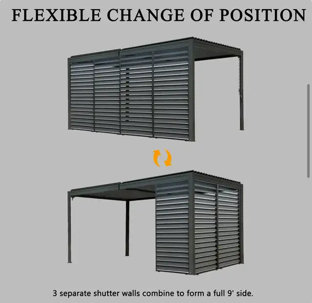 Outdoor Pergola Shade Screen - Photo 7