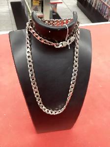 chaîne en argent maille ovales
