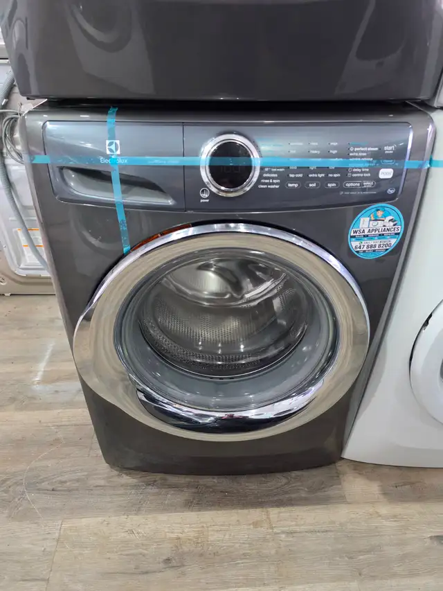 HIGH END Electrolux 27' Grey Front-Load Stackable Washer & Dryer - Photo 2