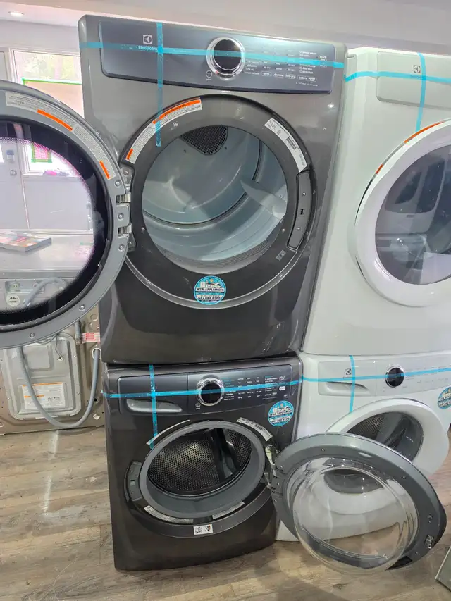 HIGH END Electrolux 27' Grey Front-Load Stackable Washer & Dryer - Photo 8