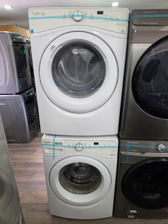Whirlpool 27' White Front-Load Stackable Washer And Dryer Set