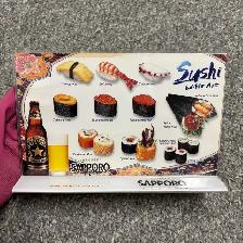Vintage Japanese Beer Tabletop Sign & Menu Holder – (8pcs) - Photo 5