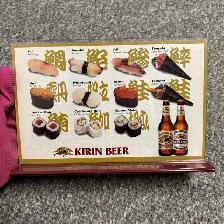 Vintage Japanese Beer Tabletop Sign & Menu Holder – (8pcs) - Photo 7