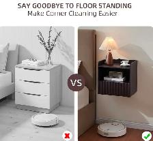 BuildHom Floating Wall-Mounted Nightstands – Espresso (Set - Photo 5