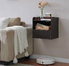 BuildHom Floating Wall-Mounted Nightstands – Espresso (Set - Photo 7