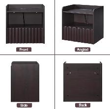 BuildHom Floating Wall-Mounted Nightstands – Espresso (Set - Photo 8