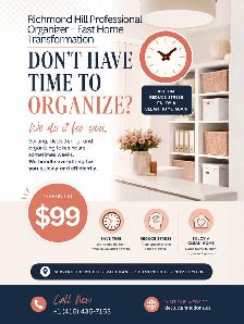 Richmond Hill Professional Organizer: $99
