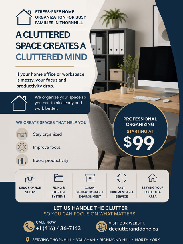 Professional Home Organizer in Thornhill Starting at $99