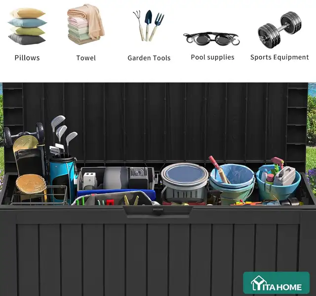 YITAHOME 72-Gallon Outdoor Deck Box - Photo 3