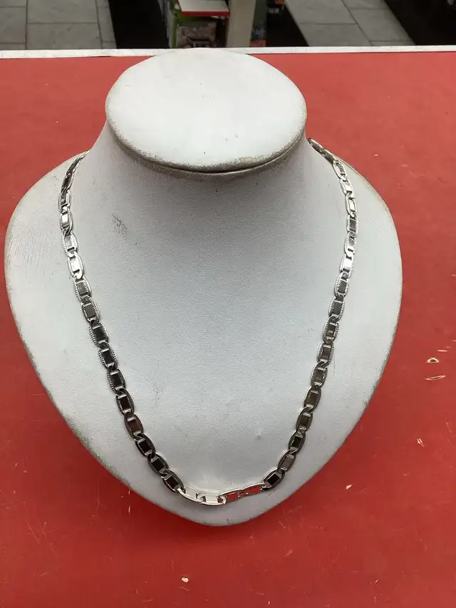 chaîne en argent maille ovales