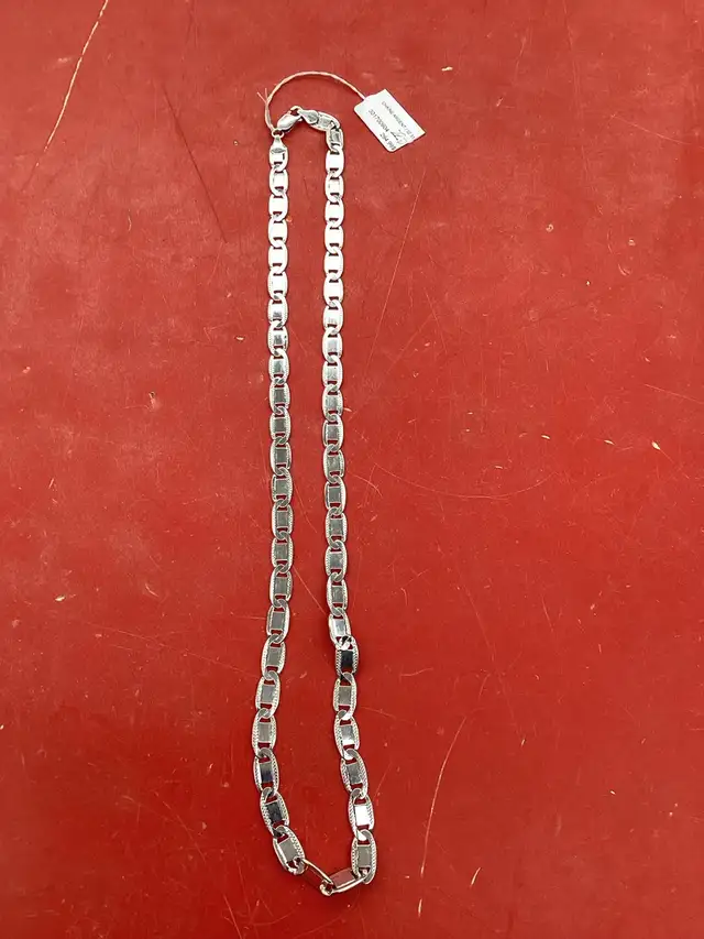 chaîne en argent maille ovales - Photo 3