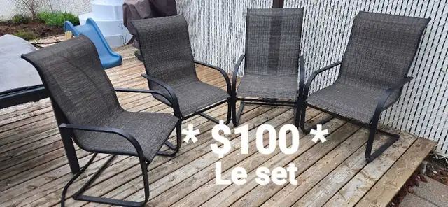 4 outdoor patio chairs