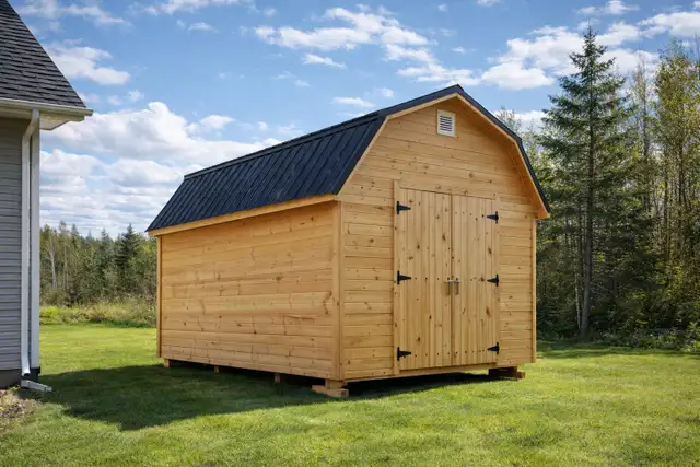14x16 Storage Shed w/ Pitch Roof, Double Barn Doors & Windows - Photo 2