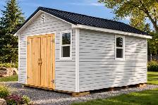 14x16 Storage Shed w/ Pitch Roof, Double Barn Doors & Windows - Photo 7