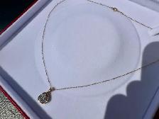 #807 - 1/2 Carat Diamond Cluster Pendant & 10k Chain. 18" - Photo 3