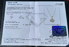#807 - 1/2 Carat Diamond Cluster Pendant & 10k Chain. 18" - Photo 5