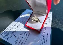 #778 - 10kt White & Yellow Rolex Style Diamond Ring, Size 10 - Photo 6